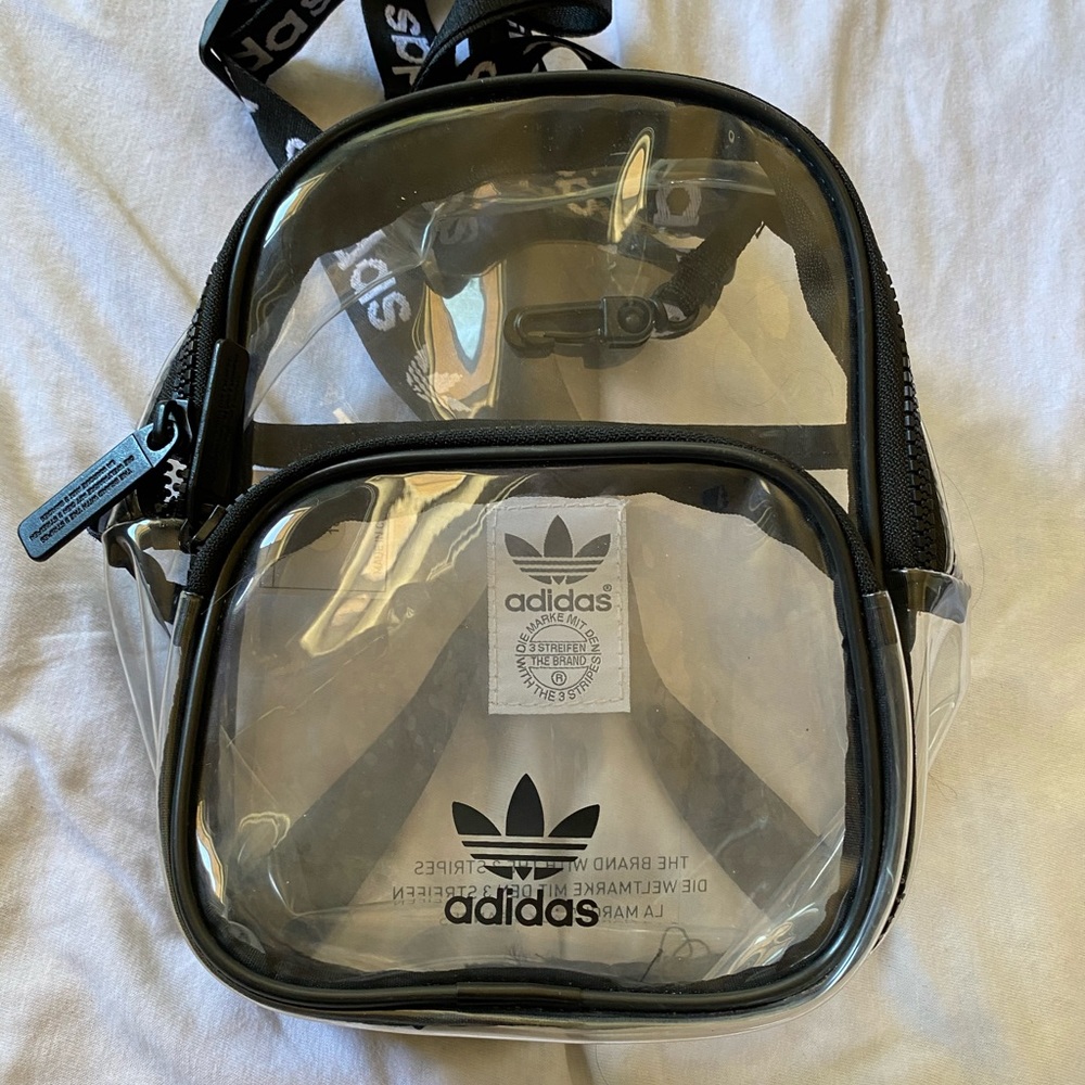 Adidas clear mini bag